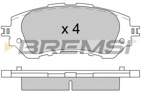BREMSI BP3607 Комплект гальмівних колодок, дискове гальмо