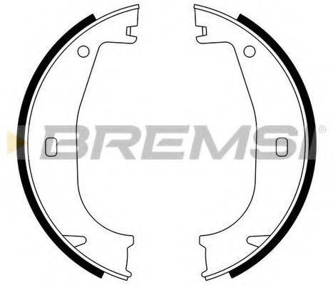 BREMSI GF0078 Комплект гальмівних колодок, стоянкова гальмівна система