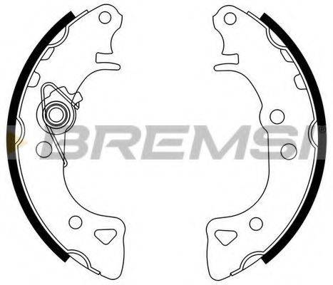 BREMSI GF0103 Комплект гальмівних колодок