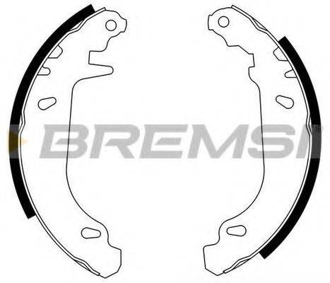 BREMSI GF0105 Комплект гальмівних колодок