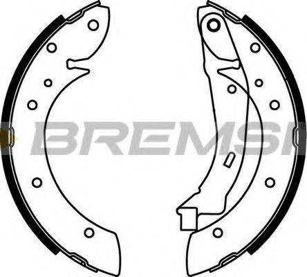 BREMSI GF0106 Комплект гальмівних колодок