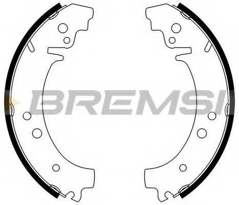 BREMSI GF0160 Комплект гальмівних колодок