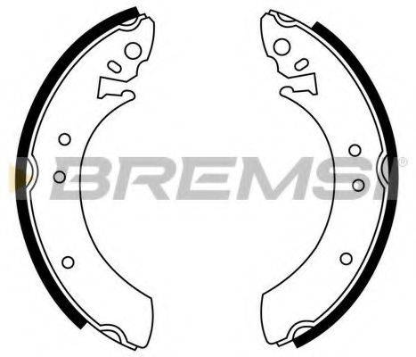 BREMSI GF0192 Комплект гальмівних колодок