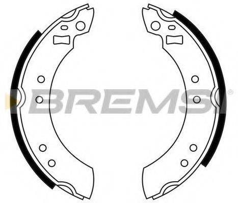 BREMSI GF0199 Комплект гальмівних колодок