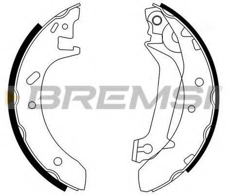 BREMSI GF0229 Комплект гальмівних колодок