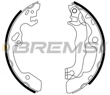 BREMSI GF0238 Комплект гальмівних колодок