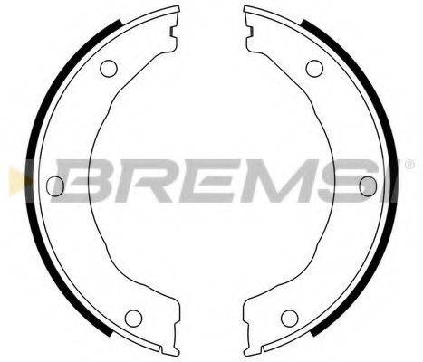 BREMSI GF0246 Комплект гальмівних колодок, стоянкова гальмівна система