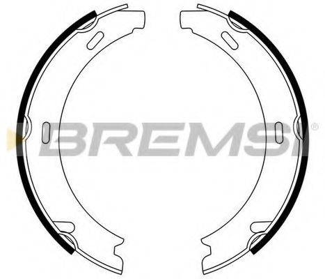 BREMSI GF0303 Комплект гальмівних колодок, стоянкова гальмівна система
