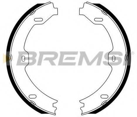 BREMSI GF0312 Комплект гальмівних колодок, стоянкова гальмівна система