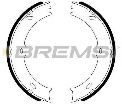 BREMSI GF0315 Комплект гальмівних колодок, стоянкова гальмівна система