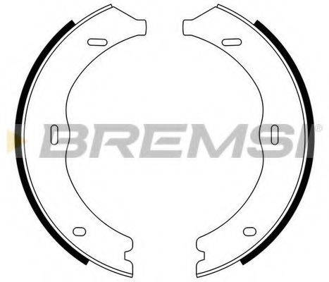BREMSI GF0316 Комплект гальмівних колодок, стоянкова гальмівна система