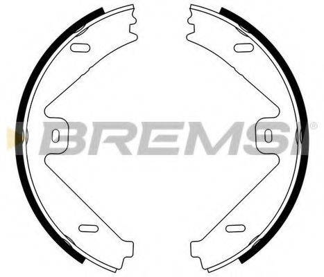 BREMSI GF0319 Комплект гальмівних колодок, стоянкова гальмівна система