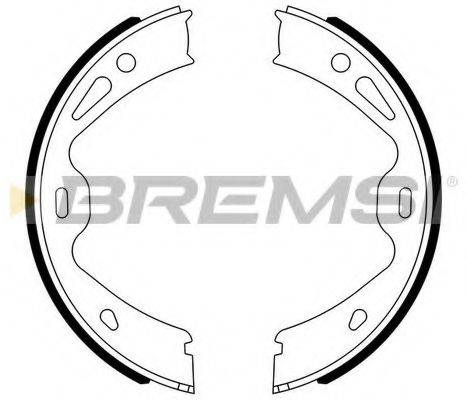 BREMSI GF0331 Комплект гальмівних колодок, стоянкова гальмівна система
