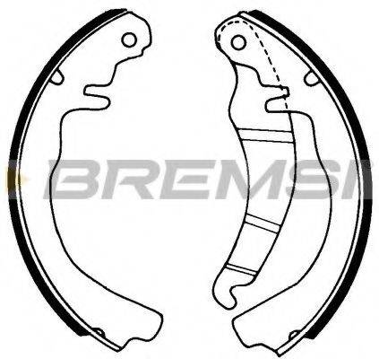 BREMSI GF0342 Комплект гальмівних колодок