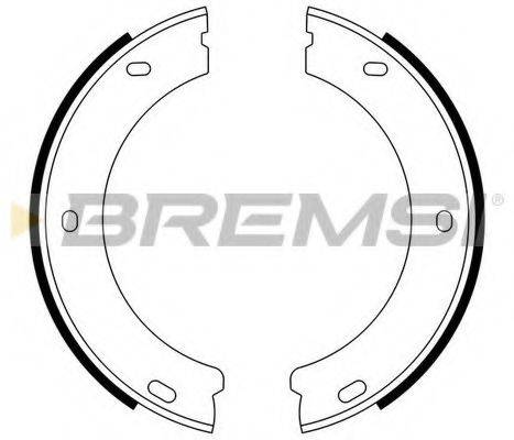 BREMSI GF0384 Комплект гальмівних колодок