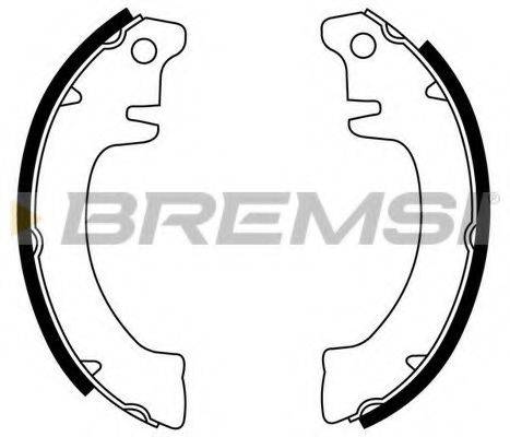 BREMSI GF0406 Комплект гальмівних колодок