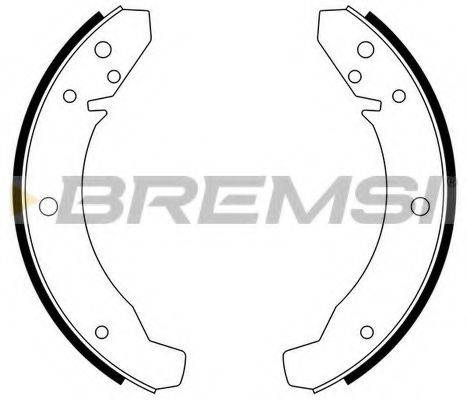BREMSI GF0535 Комплект гальмівних колодок