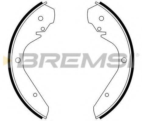 BREMSI GF0538 Комплект гальмівних колодок