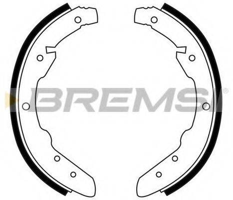 BREMSI GF0546 Комплект гальмівних колодок