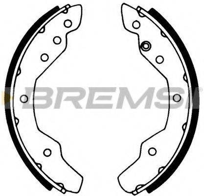 BREMSI GF0547 Комплект гальмівних колодок