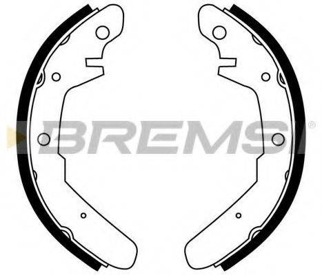 BREMSI GF0551 Комплект гальмівних колодок