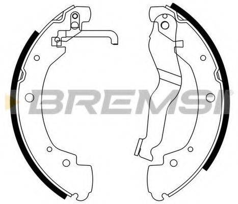 BREMSI GF0557 Комплект гальмівних колодок