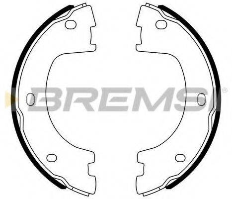 BREMSI GF0560 Комплект гальмівних колодок, стоянкова гальмівна система