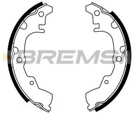 BREMSI GF0664 Комплект гальмівних колодок