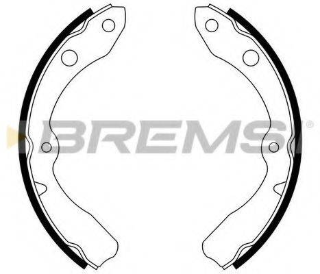 BREMSI GF0668 Комплект гальмівних колодок