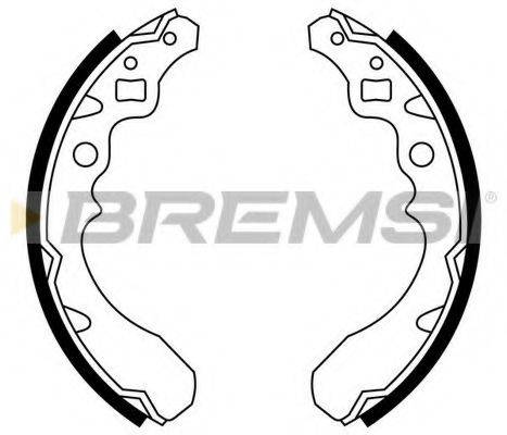 BREMSI GF0670 Комплект гальмівних колодок