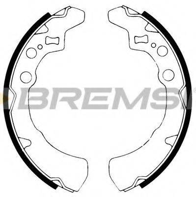 BREMSI GF0671 Комплект гальмівних колодок