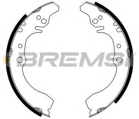 BREMSI GF0682 Комплект гальмівних колодок