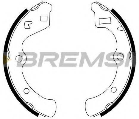 BREMSI GF0703 Комплект гальмівних колодок