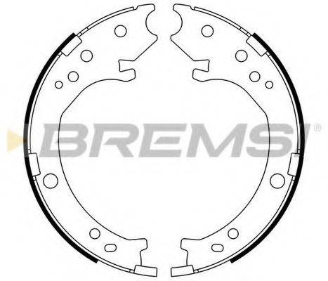 BREMSI GF0716 Комплект гальмівних колодок, стоянкова гальмівна система
