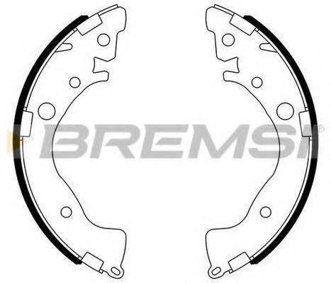 BREMSI GF0719 Комплект гальмівних колодок