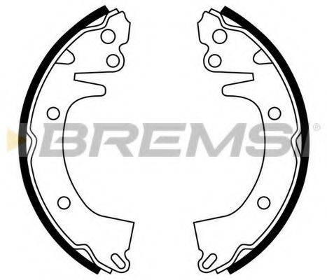BREMSI GF0732 Комплект гальмівних колодок