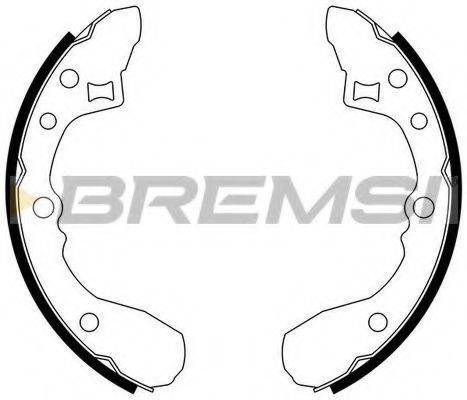 BREMSI GF0773 Комплект гальмівних колодок