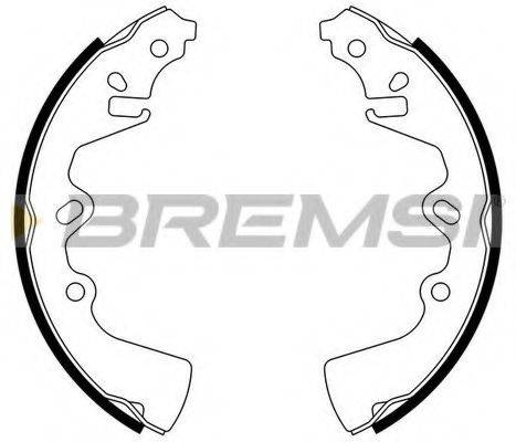 BREMSI GF0777 Комплект гальмівних колодок