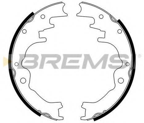 BREMSI GF0784 Комплект гальмівних колодок