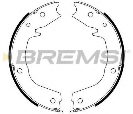 BREMSI GF0831 Комплект гальмівних колодок