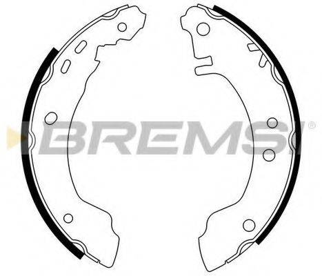 BREMSI GF0854 Комплект гальмівних колодок