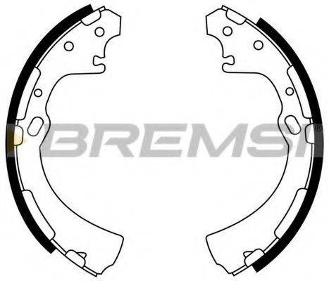BREMSI GF0859 Комплект гальмівних колодок