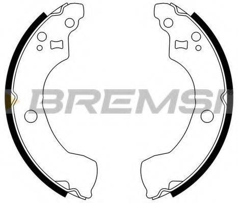 BREMSI GF0867 Комплект гальмівних колодок