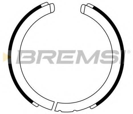 BREMSI GF0875 Комплект гальмівних колодок, стоянкова гальмівна система