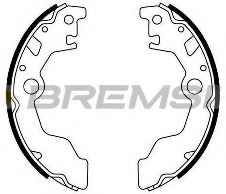 BREMSI GF0888 Комплект гальмівних колодок