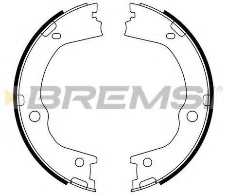 BREMSI GF0898 Комплект гальмівних колодок, стоянкова гальмівна система