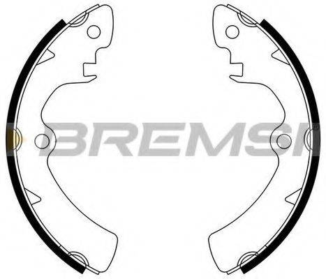 BREMSI GF0904 Комплект гальмівних колодок
