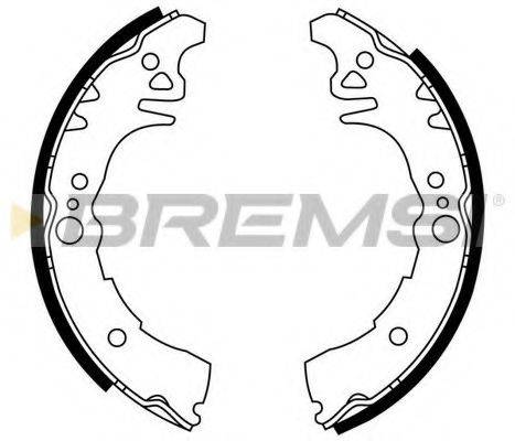 BREMSI GF0957 Комплект гальмівних колодок