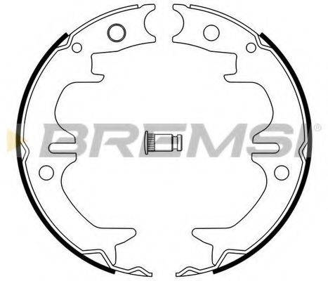 BREMSI GF0962 Комплект гальмівних колодок, стоянкова гальмівна система
