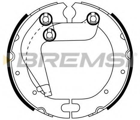 BREMSI GF0963 Комплект гальмівних колодок